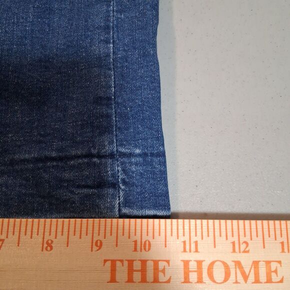 &DENIM Baggy High Waist Culotte Jeans Frayed Hem Size 29 Grunge Punk Skater - Picture 13 of 14